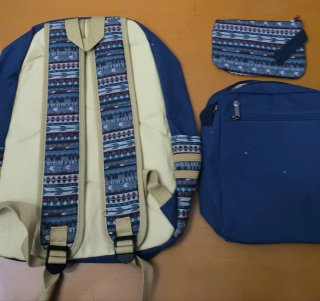 Conjunto 3 piezas: Mochila, Bolso y Neceser