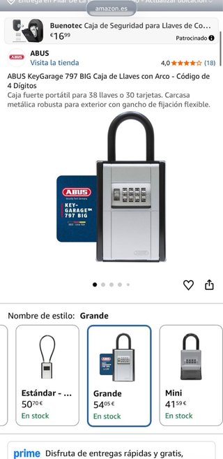 Caja de llaves ABUS KeyGarage 797 BIG
