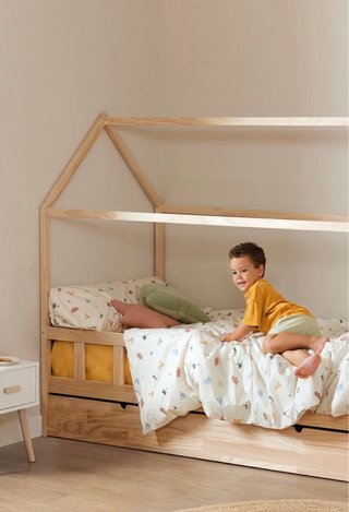 Cama nido casita madera