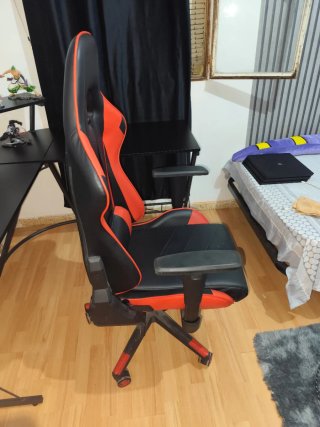 Silla Gamer Negra y Roja