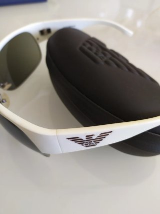 Gafas de Sol Pantalla Blanca y Negra