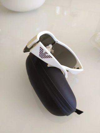 Gafas de Sol Pantalla Blanca y Negra