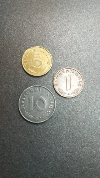 Monedas antiguas Alemania (3 piezas)
