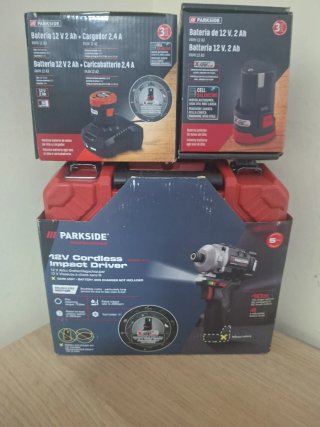 Atornillador de Impacto Parkside 12V 170Nm