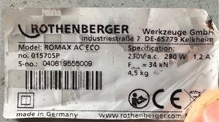 Rothenberger Romax AC Eco + Mordazas