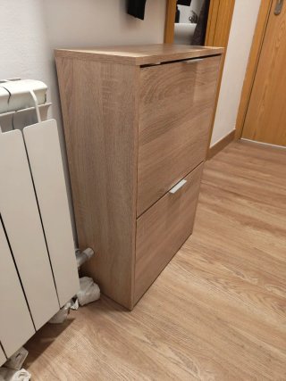 Zapatero 2 puertas madera