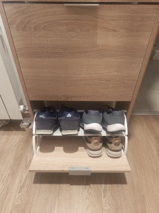 Zapatero 2 puertas madera