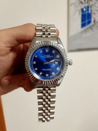 Rolex Datejust Esfera Azul Diamantes