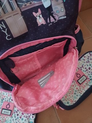Mochila y 2 estuches con diseño It's travel time