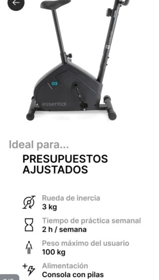 Bicicleta Estática Domyos Essential
