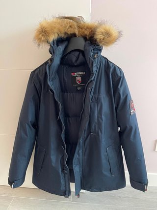 Abrigo de plumas Geographical Norway azul talla M