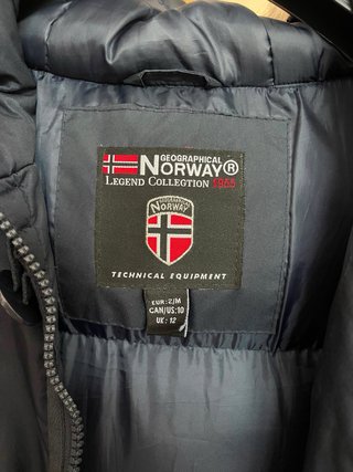 Abrigo de plumas Geographical Norway azul talla M