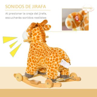 Caballito Balancín Infantil 2 en 1 forma Jirafa