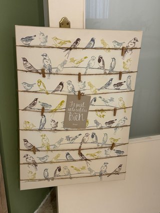 Cuadro decorativo pájaros