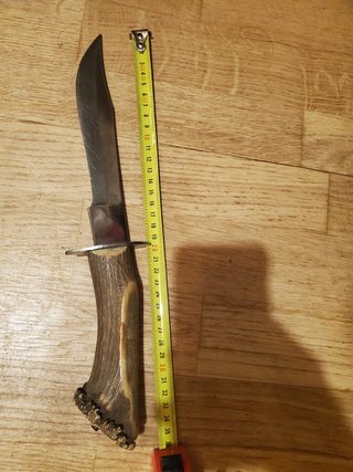 Cuchillo de caza vintage TOLEDO INOX mango asta