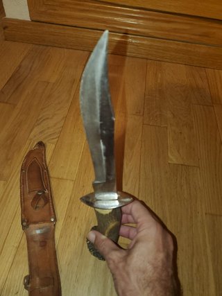 Cuchillo de caza vintage TOLEDO INOX mango asta
