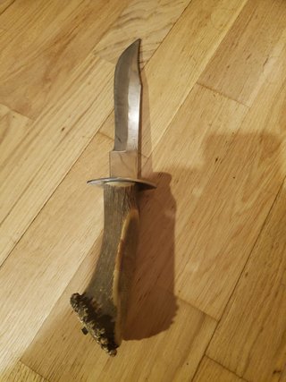 Cuchillo de caza vintage TOLEDO INOX mango asta