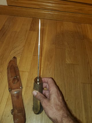 Cuchillo de caza vintage TOLEDO INOX mango asta