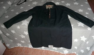 Gabardina Burberry Original Verde Multicolor