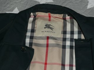 Gabardina Burberry Original Verde Multicolor