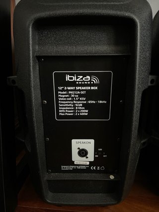Altavoces Ibiza Sound PKG12A SET