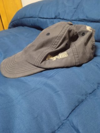 Gorra Dupont Ping Tactel Azul Oscuro Y Letras Blan