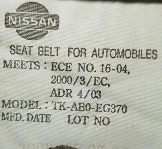 Nissan tkab0eg370 cinturon navara 2.5 di d22 25356