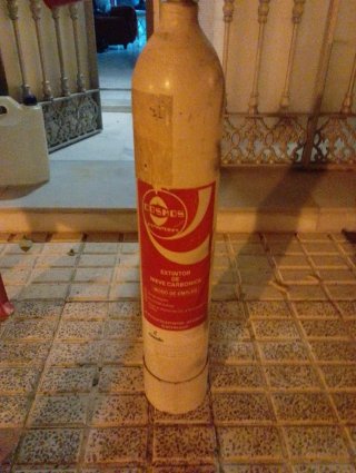 Extintor CO2 vacío