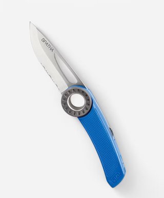 Navaja Petzl Spatha con mosquetón