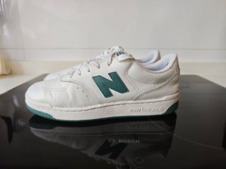 Zapatillas New Balance BB80 Blancas y Verdes