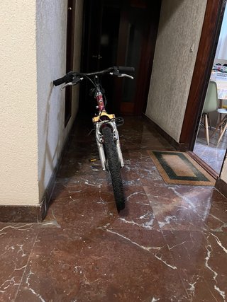 Bicicleta de montaña roja