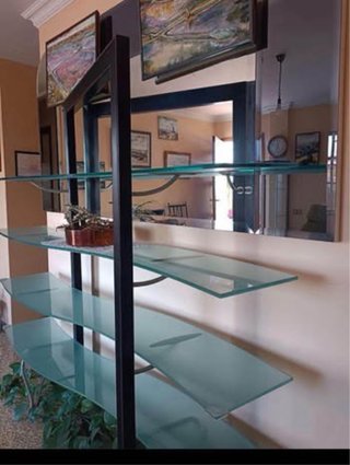 Estantería de diseño cristal templado