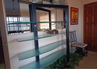 Estantería de diseño cristal templado
