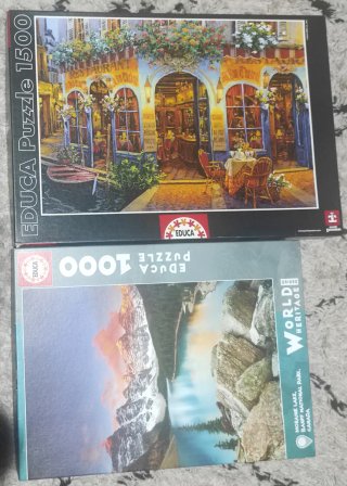 Lote por 8€: 2 Puzzles Educa 1000 y 1500 piezas
