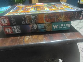 Lote por 8€: 2 Puzzles Educa 1000 y 1500 piezas