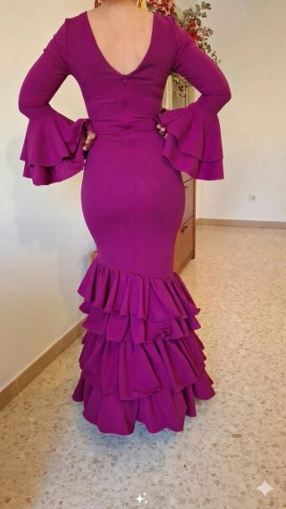 Traje de Flamenca buganvilla TODAS LAS TALLAS