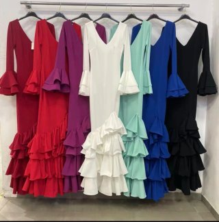 Traje de Flamenca buganvilla TODAS LAS TALLAS