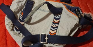 Bolso Kipling Gris Multicolor