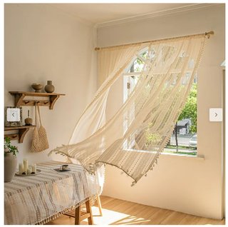Cortinas 2 unidades Encaje Bohemio Leroy Merlin