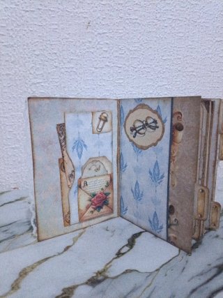 Álbum de scrapbooking vintage