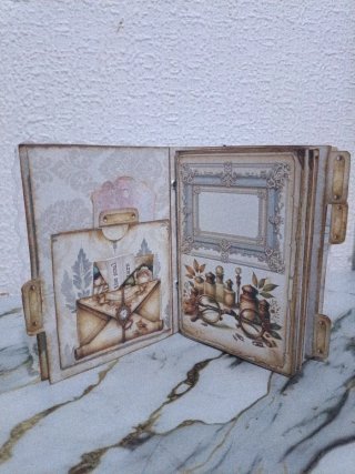 Álbum de scrapbooking vintage