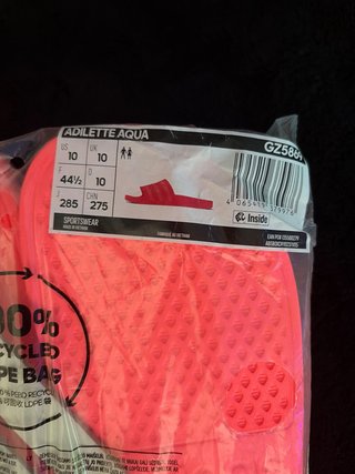 Chanclas Adidas Adilette Aqua Rosa Talla 44.5
