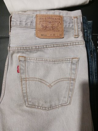 Pantalón vaquero Levi's 501xx gris W34 L34