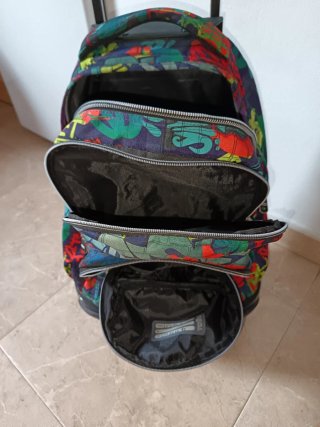 Mochila Toto con ruedas y estampado