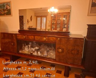 Mobile vintage in legno e vetro
