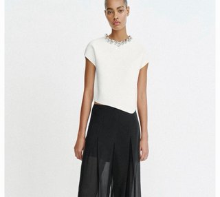 Top Zara punto bolas Talla S