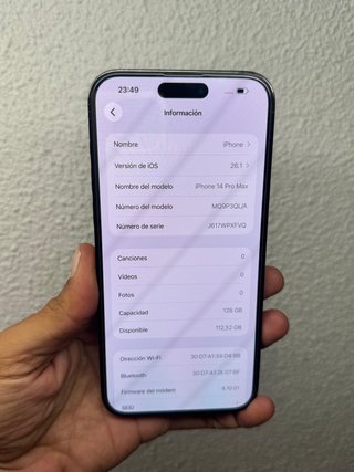 iPhone 14 Pro Max 84% Batería