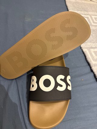 Chancletas Hugo Boss Negras y Marrones