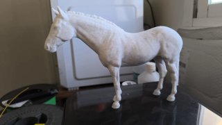 Figura de caballo 3D marmol