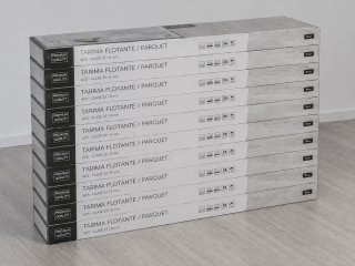 10 Cajas Tarima Flotante Gris Claro AC5